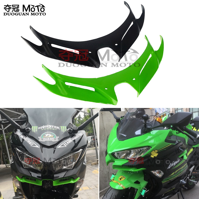 เหมาะสําหรับ Kawasaki Ninja NINJA250 400 18-22 Beak Fixed Wind Wing Wind Inlet Wing Shark Fin