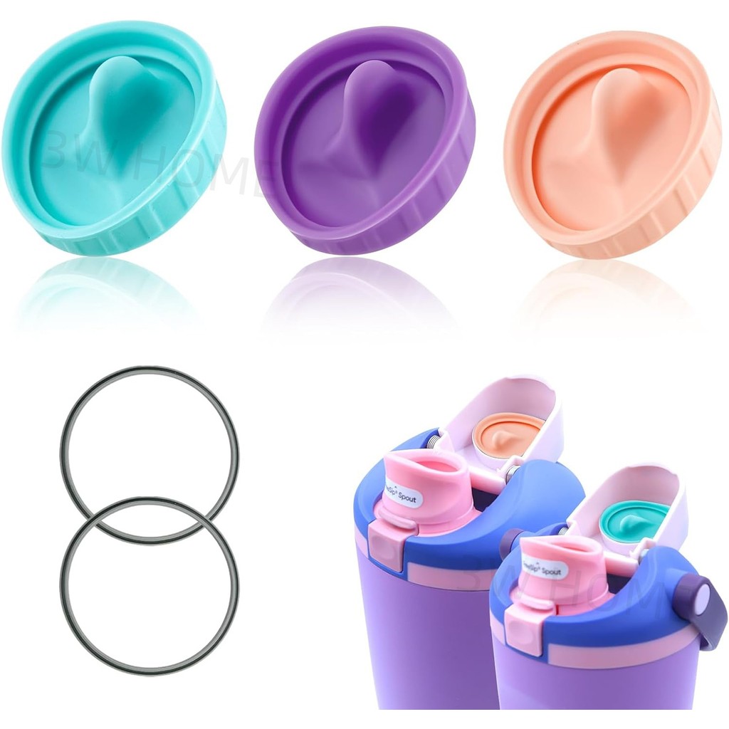 รั่วซิลิโคน Stopper และแหวนปะเก็นชุดสําหรับ owala FreeSip Sway 30oz 40oz Tumbler,ซิลิโคนเกรดอาหาร,ฟรี sip 40ozTumbler Mouthpiece Pads และแหวนปะเก็น
