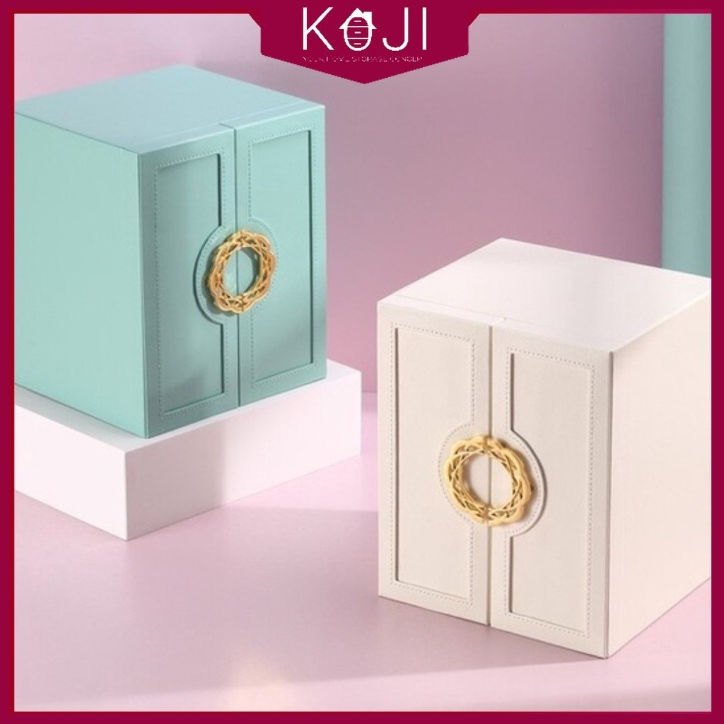 KOJI Nordic Luxury กล่องเครื่องประดับยุโรปหรูหราแหวนต่างหูกล่องเก็บงานแต่งงาน multilayer เครื่องประด