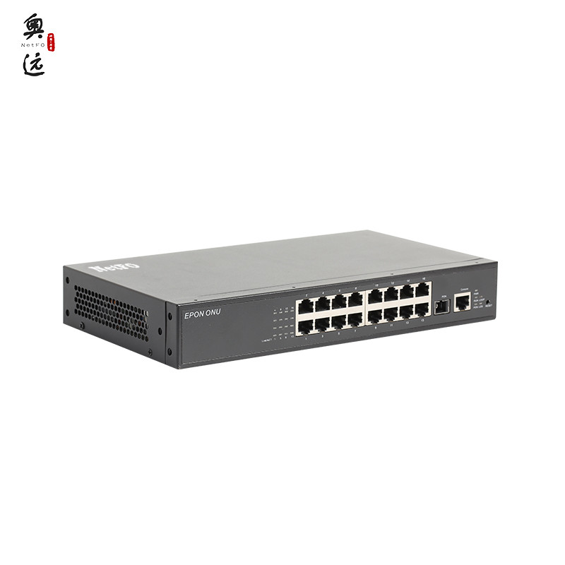 Owen ยี่ห้อใหม่ 16-Port EPON Security ONU Optical Fiber อุปกรณ์สูงอุณหภูมิต่ําทนภาพความละเอียดสูงไม่