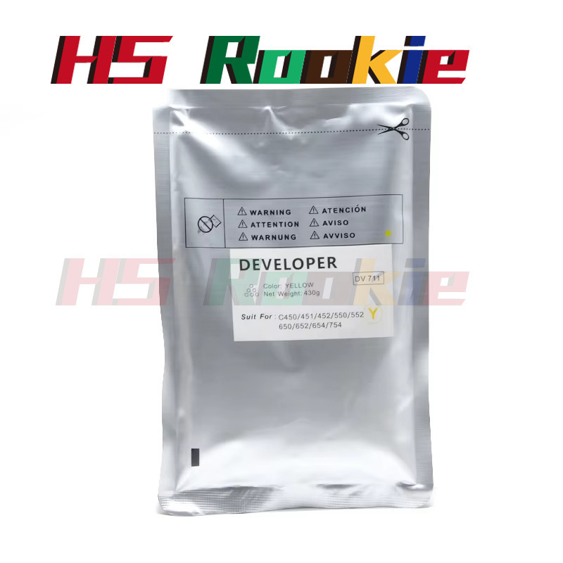 1PC Developer Powder สําหรับ Konica Minolta C 654 754 C654 C754 ใช้งานร่วมกับ DV711 DV-711