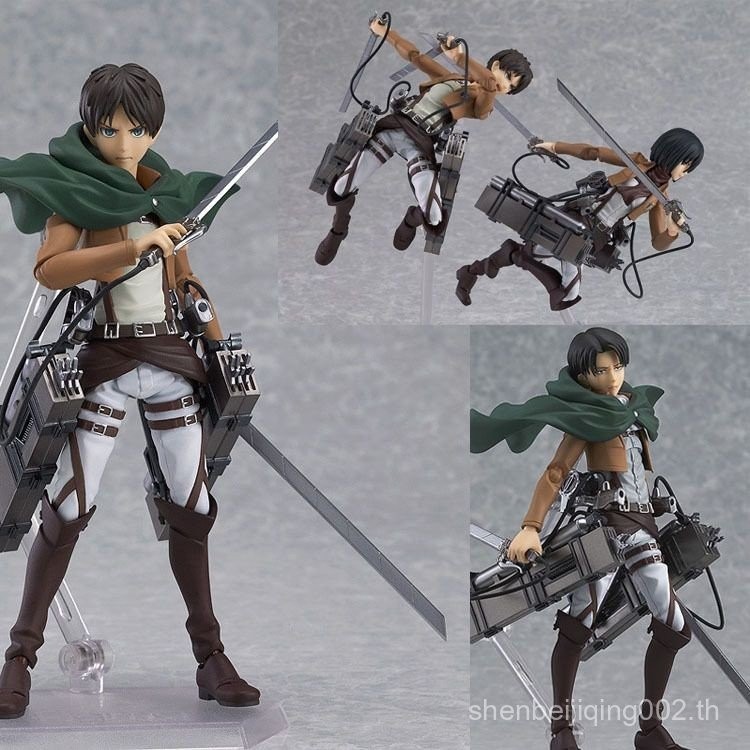 Attack on Titan Figure ในประเทศ figma 203 Mikasa 207 Allen 213 Long Action Figure Model