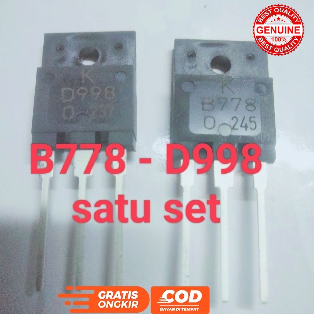 TRANSISTOR IC B778 D998 ชุดเดียว