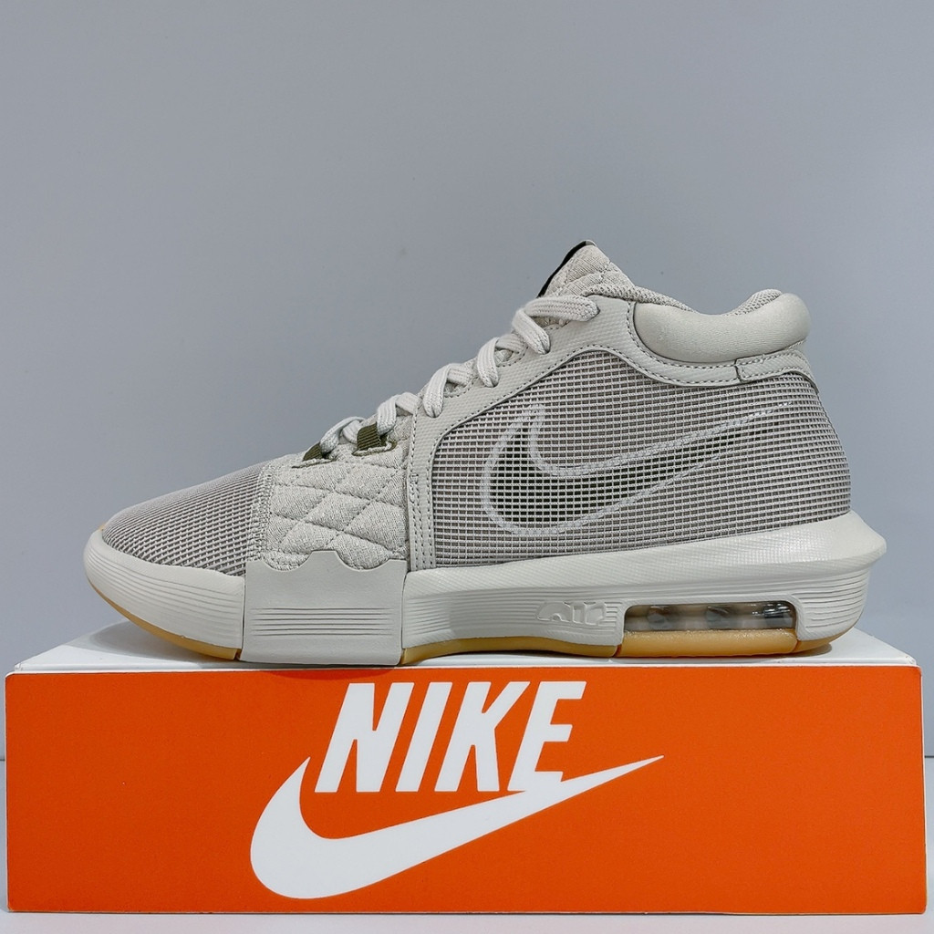 LEBRON WITNESS 8 EP สไตล์เทากันกระแทกรองเท้าบาสเก็ตบอล FB2237-003