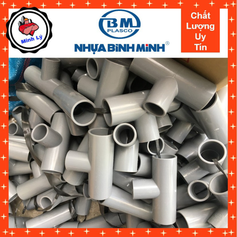 เสื้อยืดพลาสติก Binh Minh PVC-U (21 มม. ถึง 49 มม.) [ของแท้] - น้ําไฟฟ้าและน้ํา Ba Dang