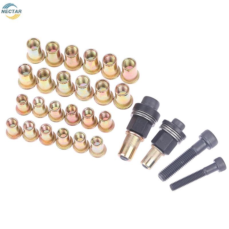 TAR M6 M8 Rivet Nut s คู่มือ Riveter คอลัมน์สแตนเลสหกเหลี่ยมถั่ว AM6SS AM8SS DIY เจาะ Rivet ด้านนอกห