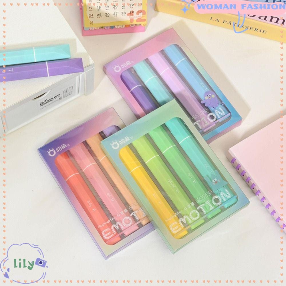 LILY Art Marker Pen, Painting Graffiti Soft Head Highlighter Pen,คุณภาพสูง Eye Protection Dopamine C