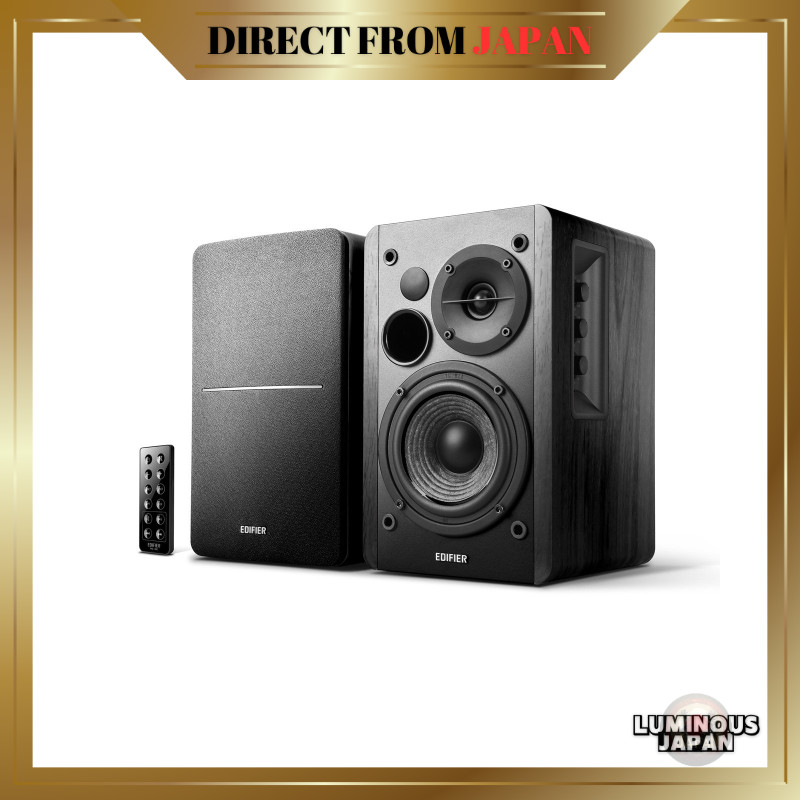 Edifier R1280DB PC Speaker Bluetooth 5.1 Active Bookshelf, Bluetooth/RCA/AUX/Optical/Coaxial Input, 