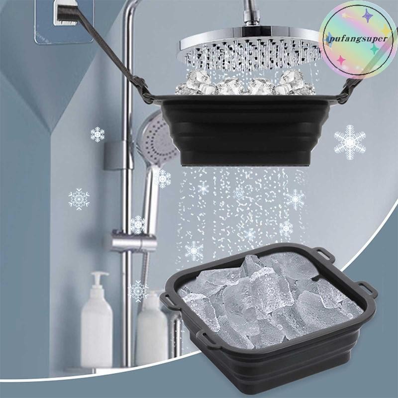 Pufangsuper Arctic Ice Shower Ice Bath Water Chiller, Rapid Cooling แบบพกพา Ice Bath, ซิลิโคนพับได้ 