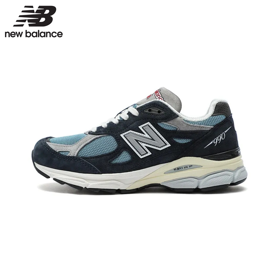 （ของแท้ 100%）New Balance NB 990 V3 NB 990 V3 M990TE3 รองเท้าเดินป่าใบสำหรับผู้ชาย และผู้หญิง