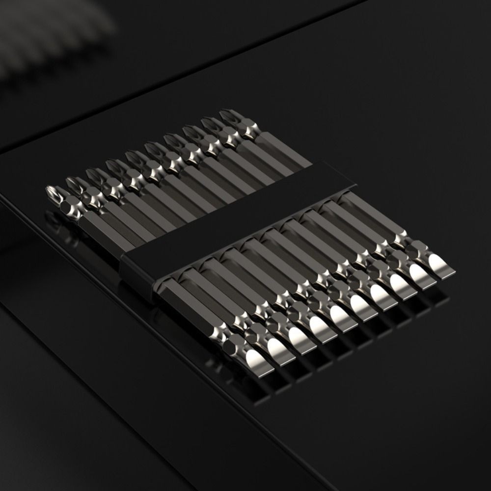 RINABONSINY ที่วางดอกไขควง, ที่เก็บหัวไขควงสีดําพลาสติก, 6/10/8/12 หลุม Hex Shank เจาะขาตั้งบิต - รูปที่ 5