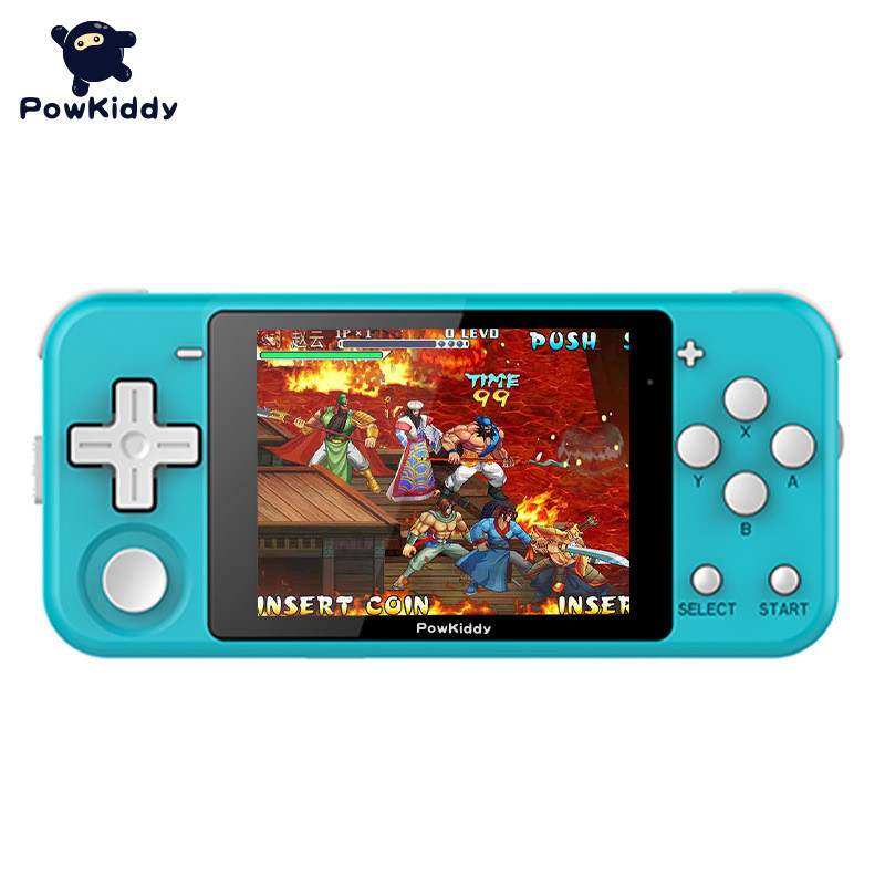 Powkiddy Q90 Kaiyuan จอยสติ๊ก PS มือถืออาเขต Nostalgic Retro Mini มือถือ Overlord เกมคอนโซลเด็ก