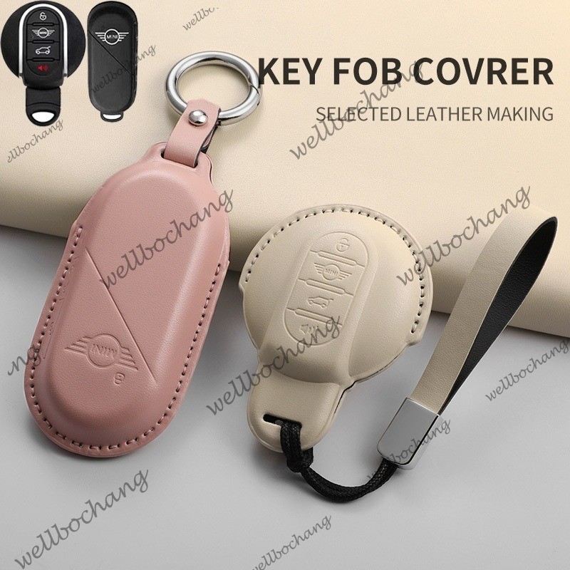 รถ Remote Key Case หนังสําหรับ BMW MINI COOPER S ONE JCW F54 F55 F56 F57 F60 E7U6 1