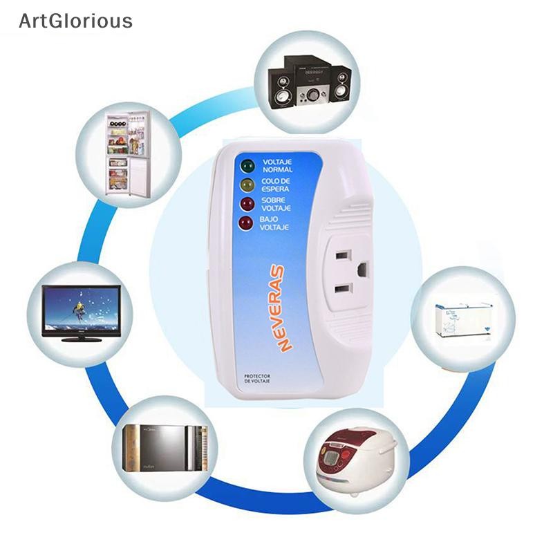 Art Voltage Protector Single Outlet Surge Protector Plug สําหรับเครื่องใช้ในบ้าน Wall Mount Power Su