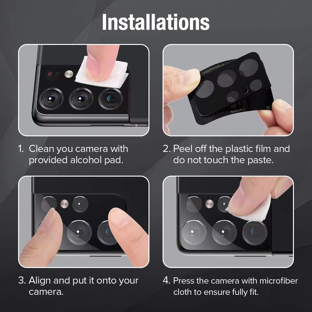 ฟิล์มกล้อง For Samsung A55 5G S24 Ultra S23 FE A54 A35 A34 A15 A12 A05S A05 A25 A22 A53 A52s A33 A32 A24 ฟิล์มเลนส์กล้อง - รูปที่ 7