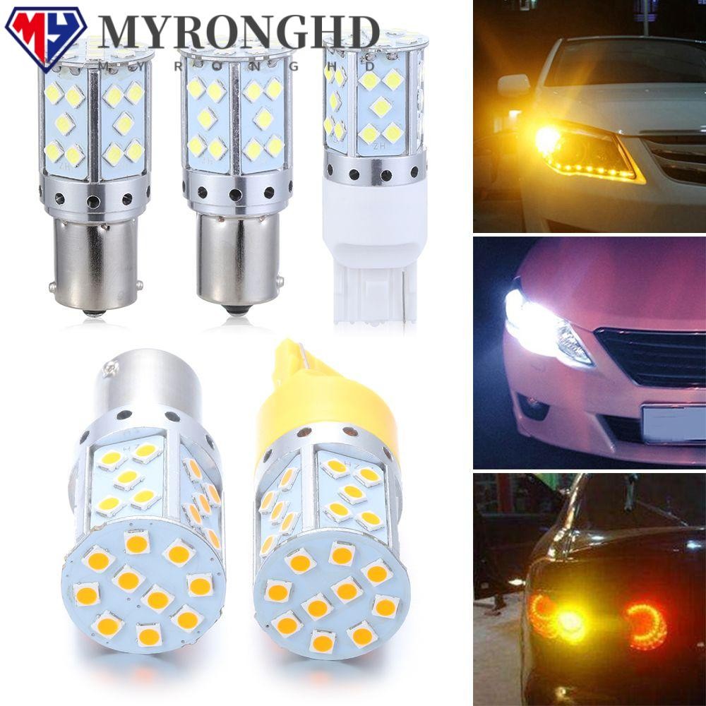 MYRONGHD ไฟเลี้ยว 3030 1156 BAU15S PY21W BA15S P21W Canbus ฟรี