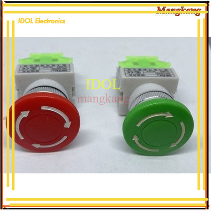 ส่งใวมาก สวิตช์ดอกเห็ดกดหมุนคลายขนาด22-25มิลgf-LAY37.  รุ่นno10a รับไฟถึง660vสินค้าพร้อมส่ง