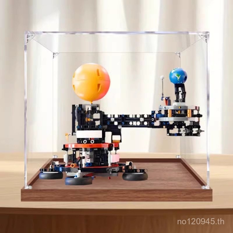 กล่องเก็บของกล่องแสดงผลการดําเนินงานติดตามและรูปดวงจันทร์อะคริลิคเหมาะสําหรับกล่องกันฝุ่นเลโก้โลก421