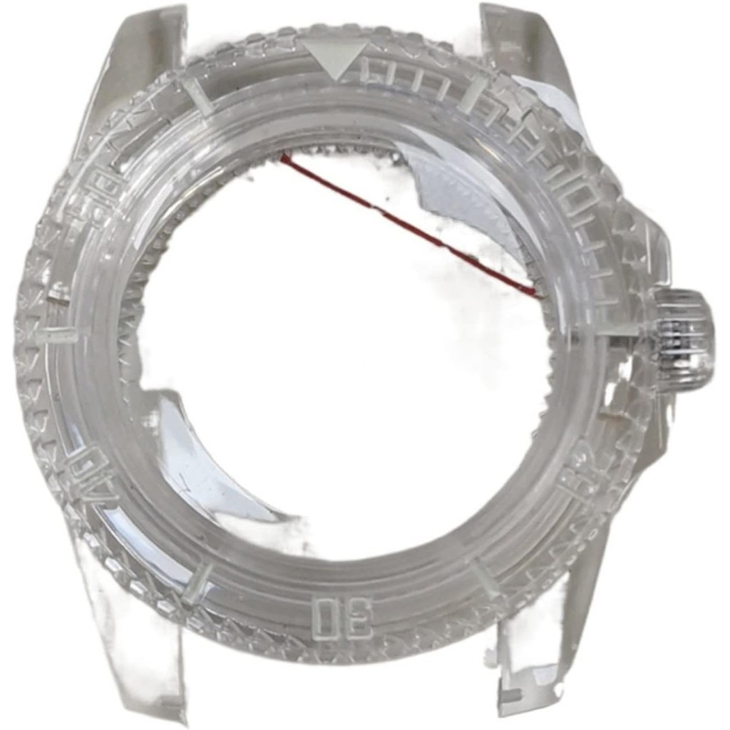 40 มม.นาฬิกาพลาสติกกระจกอะคริลิค SUB สีเขียวส่องสว่าง 8215 8200 821A ใช้งานร่วมกับ Mingzhu 2813 อัตโ