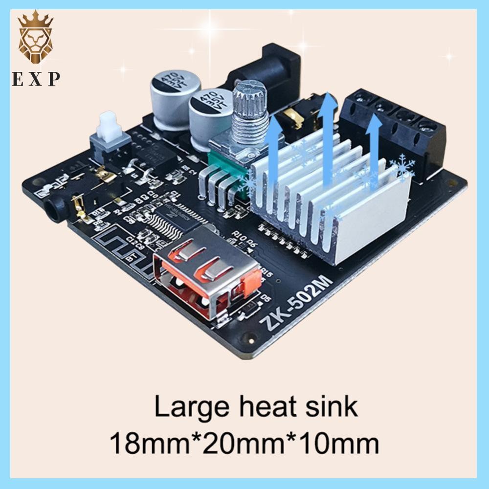 [explosion1.th] ZK-502M โมดูลรับสัญญาณเสียง Bluetooth ขนาดเล็กสําหรับโฮมเธียเตอร์ AUX