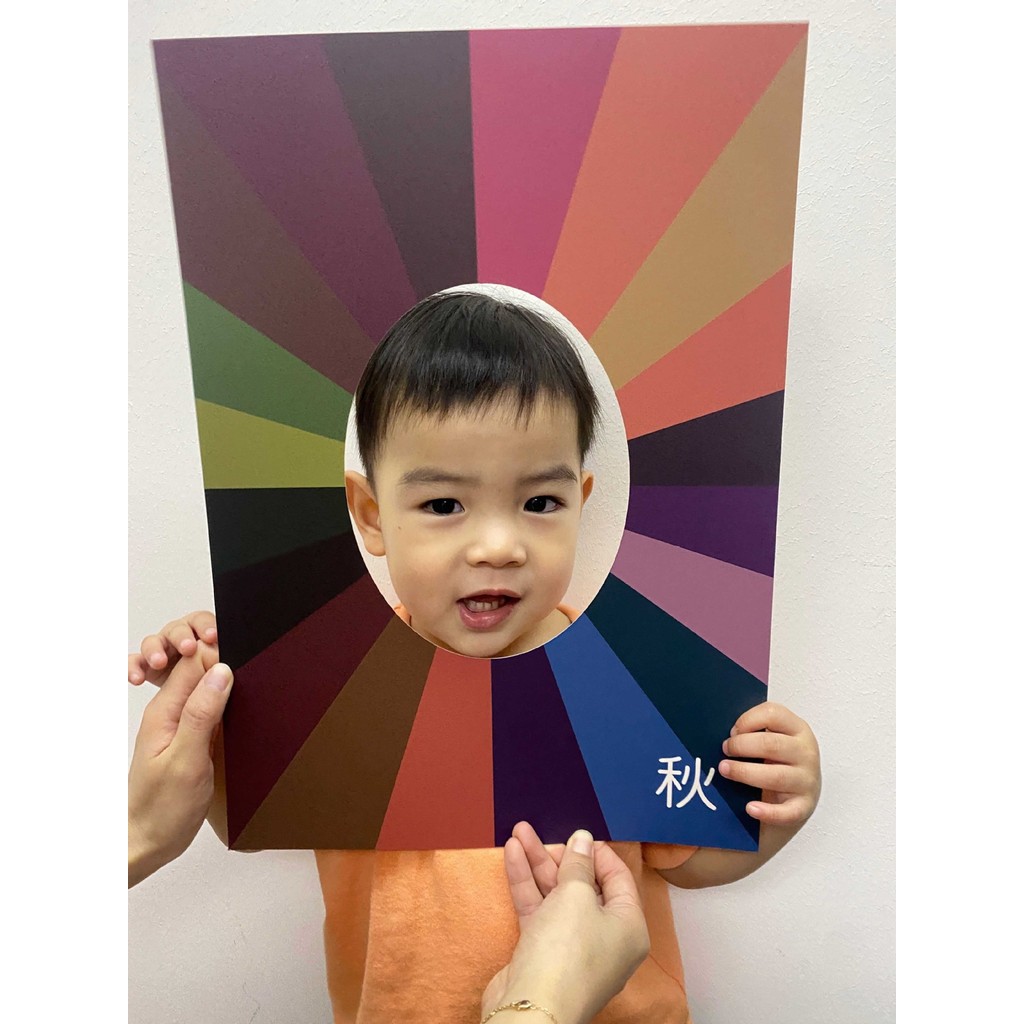 คลังสินค้าพร้อม * Four Seasons Skin Color Test Board Cloth Skin Color Test Card Toolman Warm Cold Co