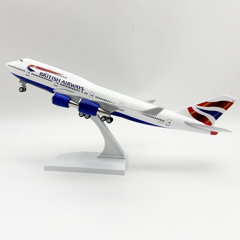 รุ่น 747 Airlines British Aircraft Boeing 747 Aircraft Solid 30CM รุ่นอังกฤษ