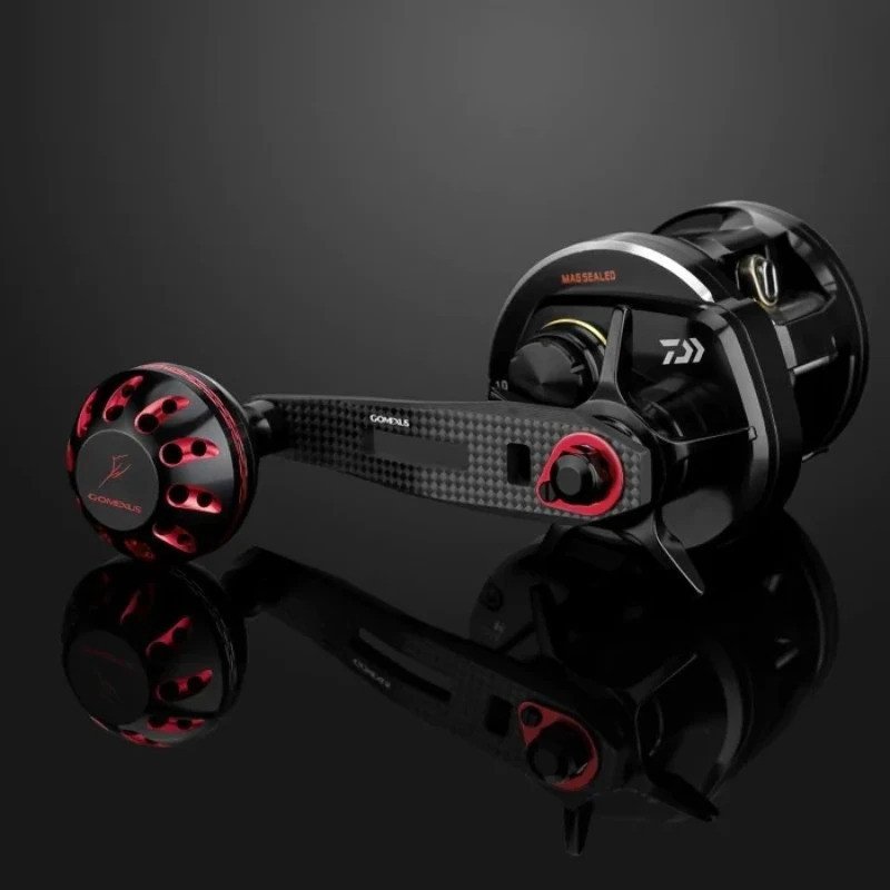 Power Handle สำหรับ Baitcasting Reel หลากหลายยี่ห้อ เช่น Shimano Calcutta, Daiwa Lexa และ Okuma Komo