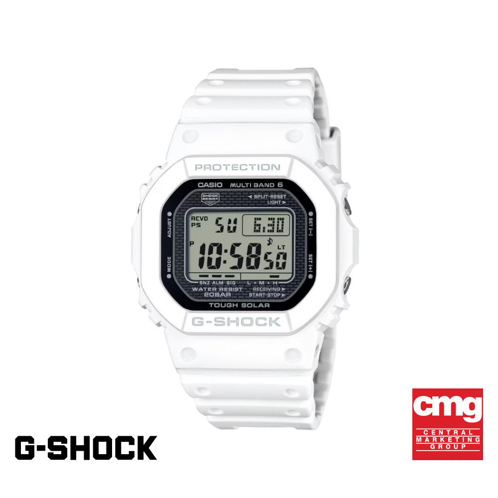 CASIO นาฬิกาข้อมือผู้ชาย G-SHOCK รุ่น GW-5000HS-7DR สายเรซิ่น สีขาว