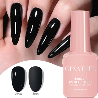 GESATHEL 6pcs สีเจล สีลูกแก้วคริสตัล ลูกปัดแก้วแมวยาทาเล็บตา สีลูกแก้ว เจลลูกแก้ว สีเจล ยกเซต 8 มล