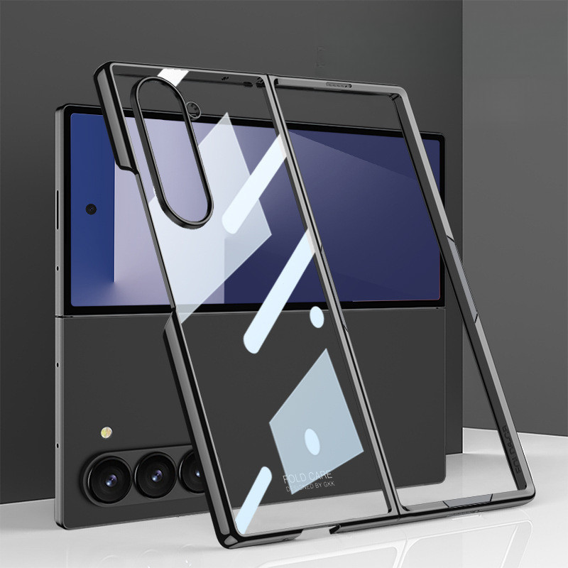 ใหม่สําหรับ Samsung Galaxy Z Fold 7 Case Inclusive Fold7/6/5 เคสโทรศัพท์ Phantom โปร่งใส