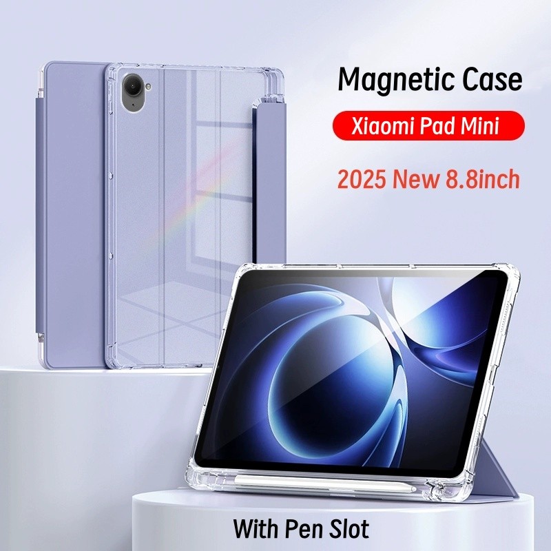 สําหรับ Xiaomi Pad Mini Case 8.8 นิ้วพร้อมช่องเสียบปากกาเคสแม่เหล็กสําหรับ Xiaomi Pad Mini ฝาครอบด้า