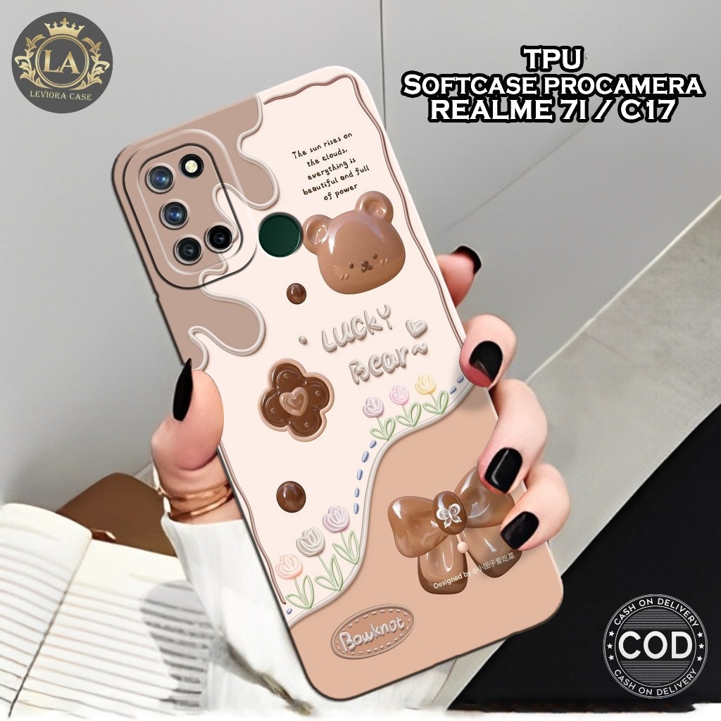 เคส HP Realme 7i / Realme C17 - เคส Leviora - เคสแฟชั่น Bear - Realme 7i / Realme C17 Softcase - เคส