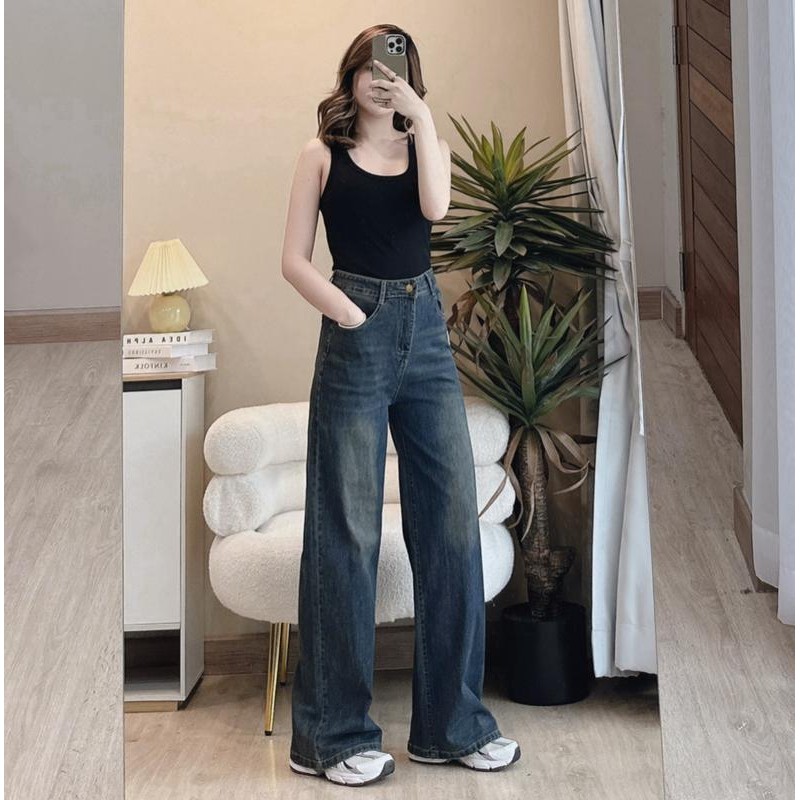 สีมูนไลท์ SEASONING รุ่น OG กางเกงยีนส์ ไซส์ S-7XL [ ผ้ายืด ] ขากระบอกใหญ่ (Lot6)( 103 )