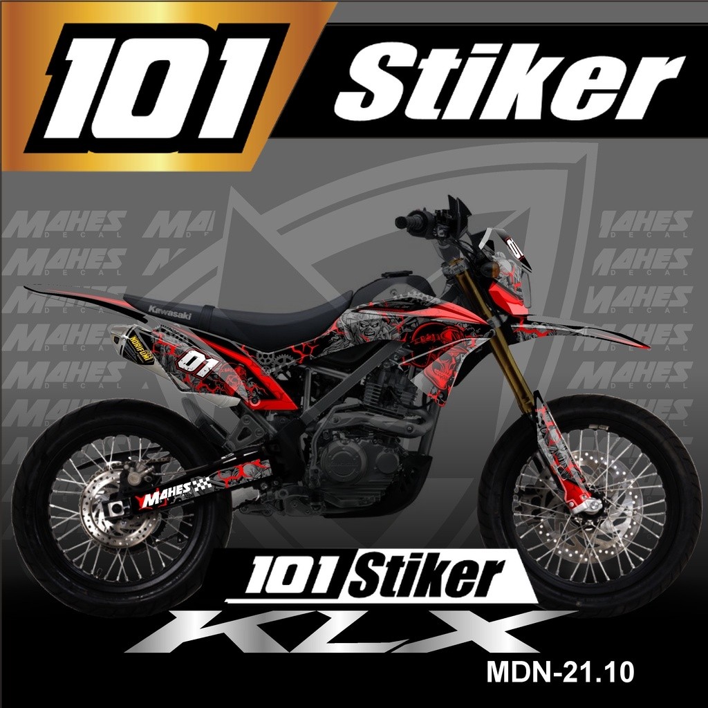 สติ๊กเกอร์รูปลอก Motor Cross KLX 150 BF Fullbody - สติ๊กเกอร์ KLX BF / G / Extreme Trail Design MDN 
