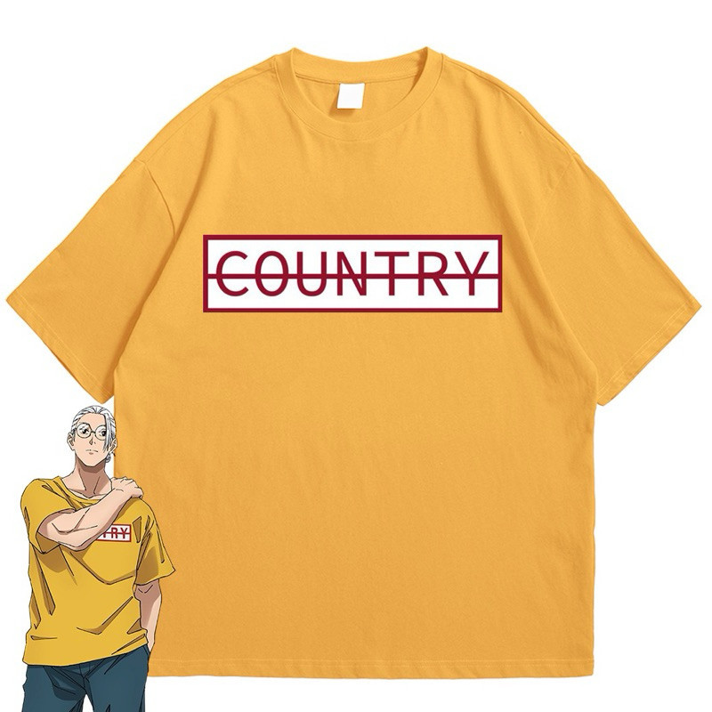 เสื้อยืดอนิเมะ Sakamoto Days สำหรับทุกเพศ ทำจากผ้าฝ้ายปั่น สไตล์Graphic Tee