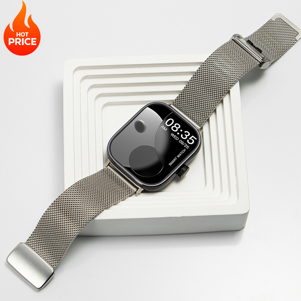 สาย Milanese สําหรับ Redmi Watch 5 4 สายตาข่ายโลหะสําหรับ Miband 8Pro 9Pro สร้อยข้อมือปุ่มแม่เหล็ก