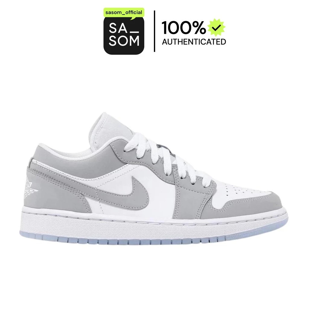 Jordan 1 Low Wolf Grey (Women's) | ของแท้ ตรวจสอบโดย SASOM