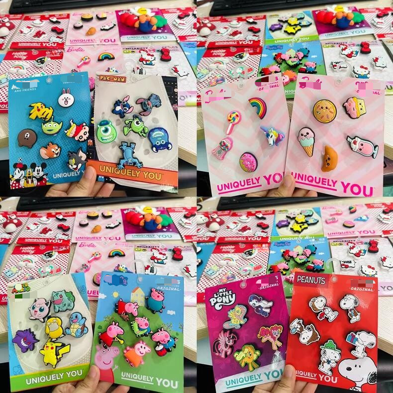 Shoe Charms 【5 ~ 12 pcs】 Sets Trendy shoe buckle Shoes Accessories DIY decoration