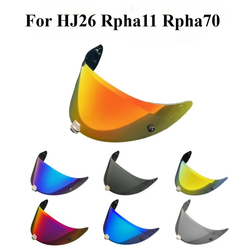 หมวกกันน็อครถจักรยานยนต์ Visor เลนส์สําหรับ HJ26 Rpha11 Rpha70 Anti-UV Anti-Scratch กันฝุ่นลม Shield