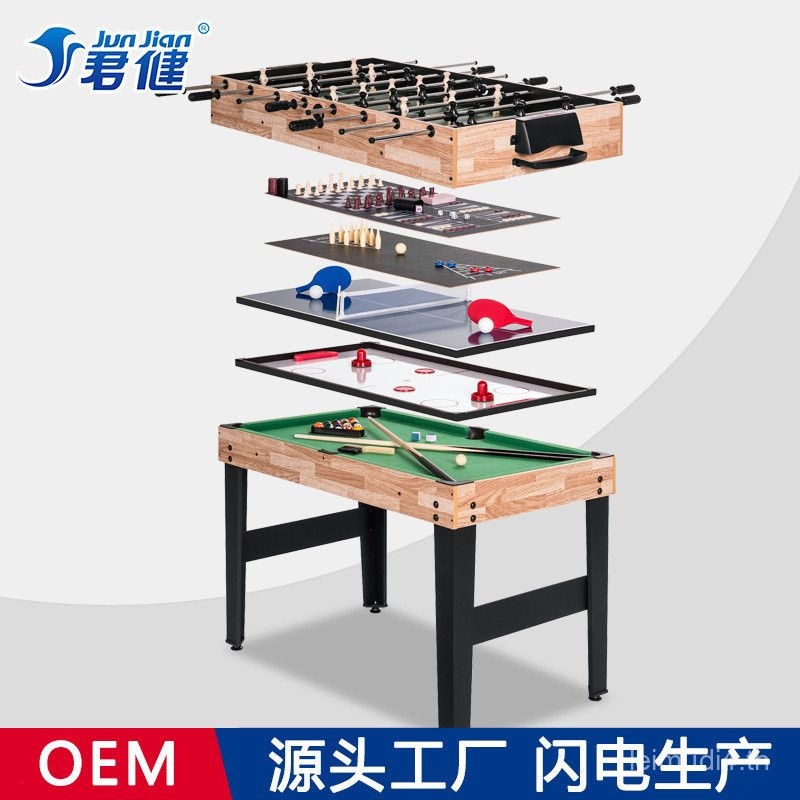 10 in 1 Multi-Function Table Table Table Table Football Curved Table Pool Table Indoor Game Table Fa
