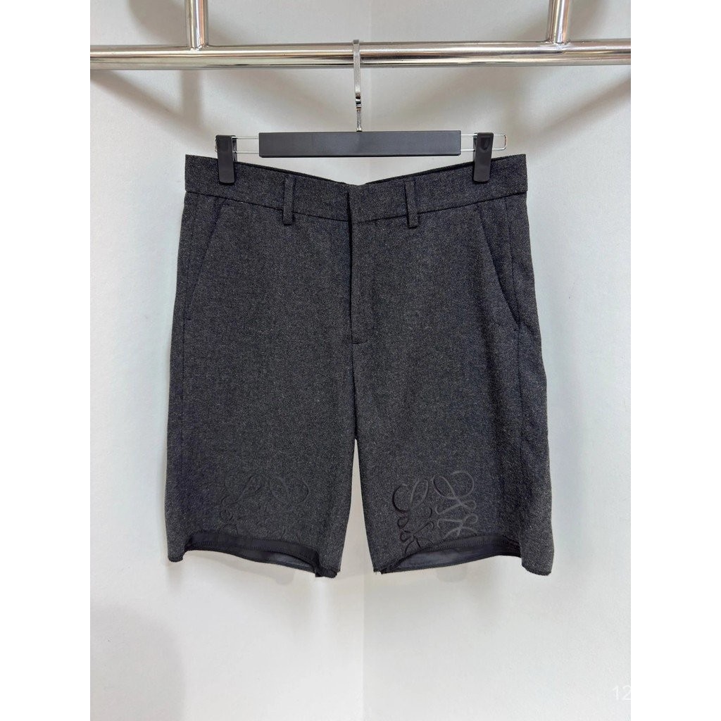 L * oewe Anagram Flannel Shorts