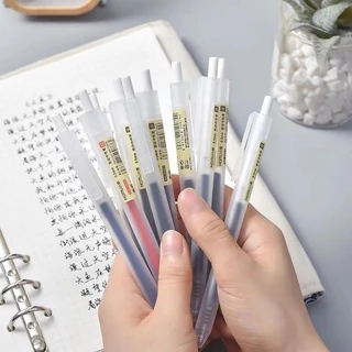 🔥พร้อมส่ง ใน 🇹🇭🔥ปากกาลูกลื่น แบบกด ขนาด 0.5mm หมึกเยอะมาก ปากกาเจล ปากกา สีแดง สีดำ สีน้ำเงิน ปากกาหมึกเจลแบบกด ขนาด