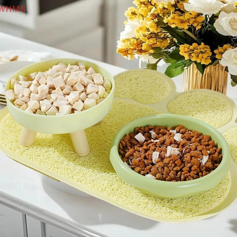 (wms) ชามแมว ชามสุนัข ชามสัตว์เลี้ยง ยามคอ กันกระแทก ชามอาหารแมว ชามน้ํา