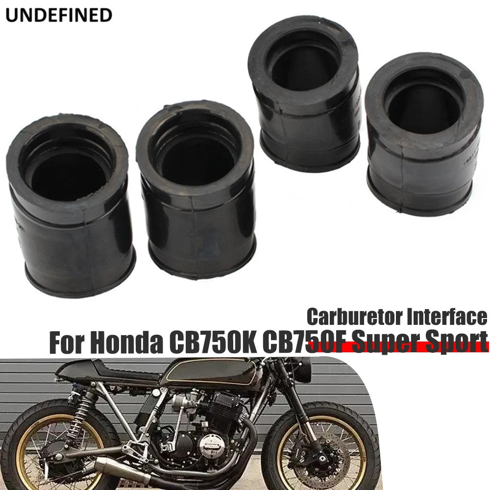 คาร์บูเรเตอร์ท่อร่วมไอดีสําหรับ CB750K 1969-1976 Honda CB750 สี่ CB750K 750 สี่รถจักรยานยนต์สีดํา Ma