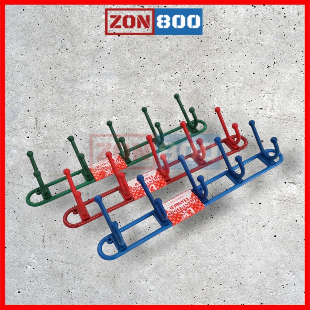 Hook Hanger 5PCS Hook WALL HOOK HEAVY DUTY WALL HOOK/BATHROOM/ตะขอแขวนพลาสติก