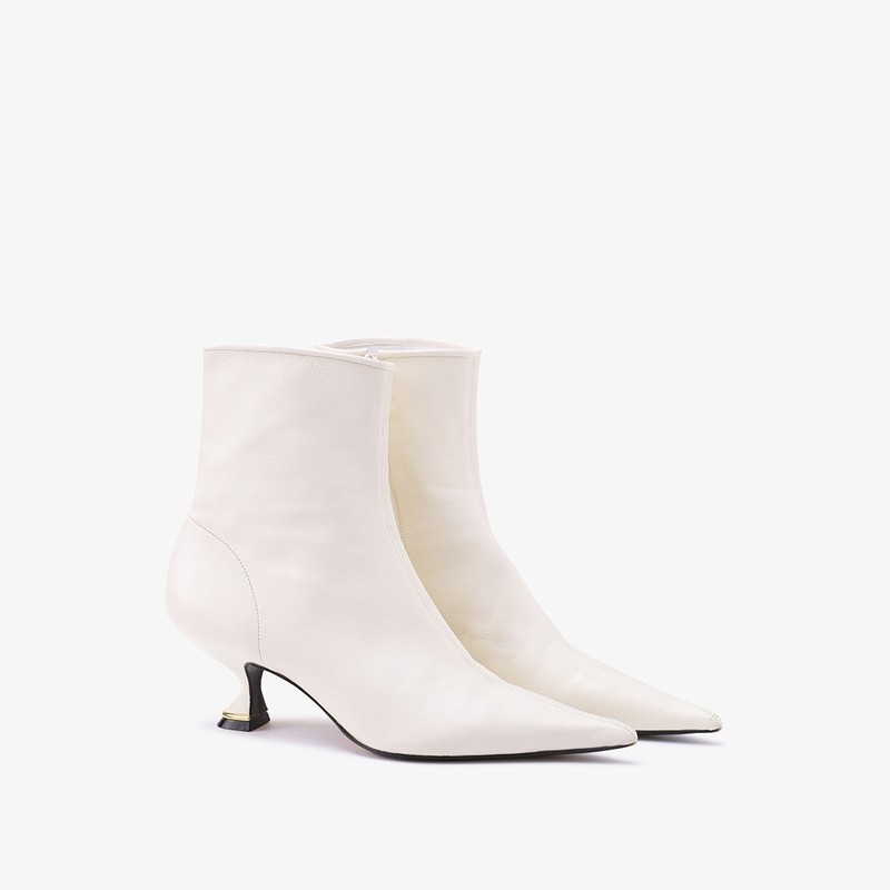 LANVIN LANVIN Official Flagship Store Ladies New Sheep Leather Solid Color Ankle Boots