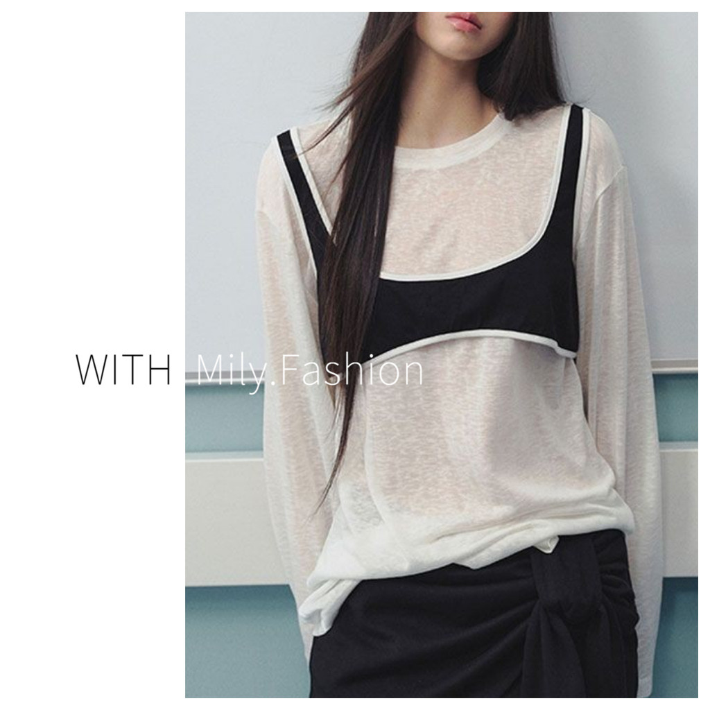 Milyfashion เสื้อลายบางครีมกันแดด ออกแบบมาเพื่อกระชับรูปร่าง สไตล์หลวมๆ เหมาะสำหรับวันสบาย ๆ พร้อมไซส์พิเศษ+ – โปรปัง