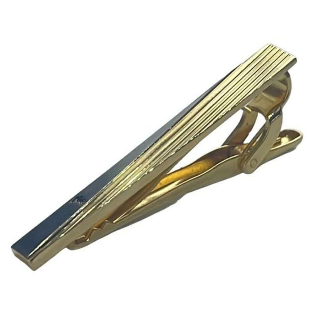 Yves Saint Laurent YSL Laula SAINTLAURENT Necktie gold Silver Direct from Japan Secondhand