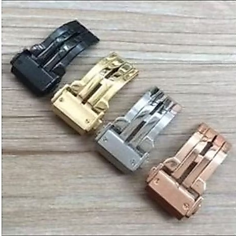 Buckle Hublot สายนาฬิกา Hublot บนโลโก้สําหรับหนังหัวตะขอหัวเข็มขัดยาง