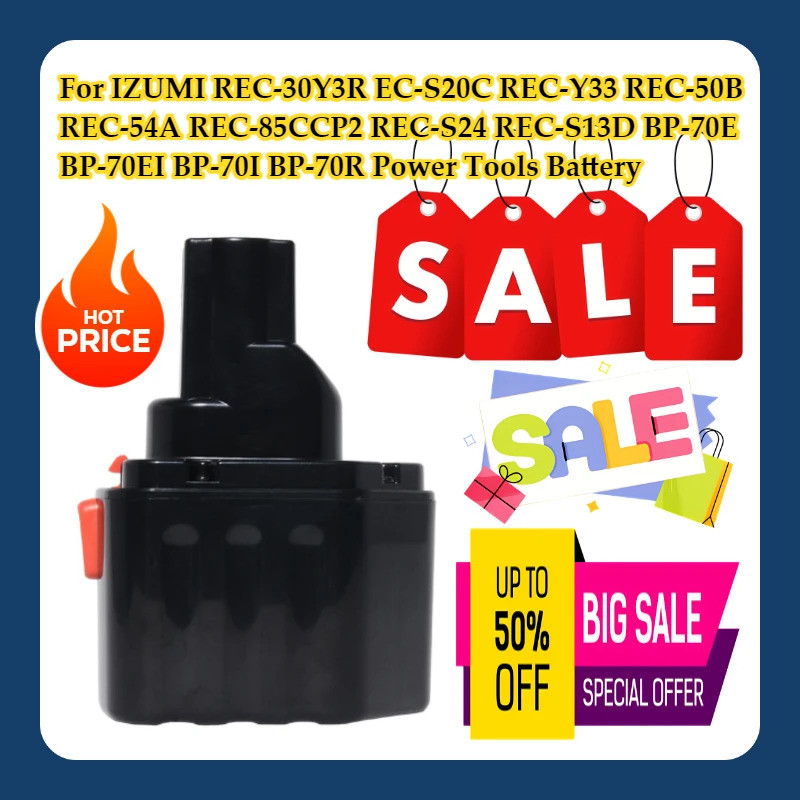 สําหรับ IZUMI REC-30Y3R EC-S20C REC-Y33 REC-50B REC-54A REC-85CCP2 REC-S24 REC-S13D BP-70E BP-70EI B